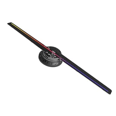 3Dhologramfan,16.5'' Holographic Fan Projector with 234 HD LED 3D Fan Holographic Projector Supports Bluetooth, WiFi, APP,42CM 3Dhologramfan Display for Retail, Exhibitions, Party, Bar, Christmas