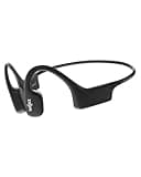 SHOKZ OpenSwim - MP3 Waterproof Headphones for Swimming - Not Bluetooth Compatible - Built-in MP3 Player with Storage for 1200 Songs - Open-Ear Wireless Headphones, with Nose Clip and Earplug (Black)