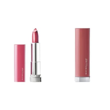MAYBELLINE Color Sensational Made for All Lipstick, Pink For Me & Mauve For Me Satin Shades, 1 Count Each