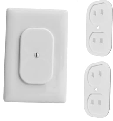 Baby Proof Outlet Cover Locks – Tamper Resistant Duplex Outlet Safety Covers – Screw-On Decorative Wall Plate Guard for Child & Toddler Protection – Easy Install Electrical Socket Shield (Multi-Pack)