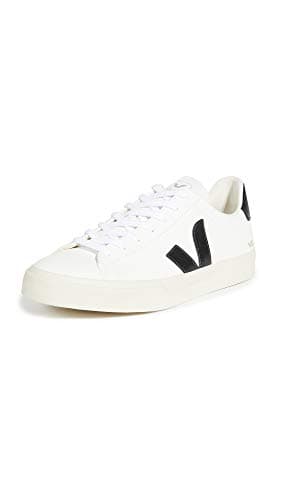 Veja Men's Campo Sneakers, Extra White/Black, 10 Medium US