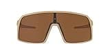 Oakley OO9406 Sutro Rectangular Sunglasses, Desert Tan/Prizm Tungsten, 37 mm