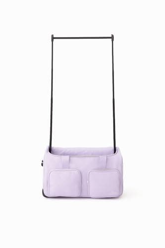 Rac N Roll Collapsible Rolling Dance Bag with Garment Rack (Clothes Rack), Foldable Competition Travel Duffel with Wheels for Dancers, Cheer, Pageant, Skating, Costume Storage, Purple (Lavender)