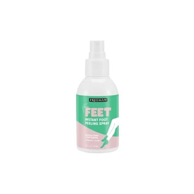 Freeman Flirty Feet Instant Foot Peeling Spray, Exfoliating Foot Mask For Summer, Moisturizing & Smooth Dry, Cracked Heels, Remove Dead Skin Quickly, Cruelty-Free & Vegan, 4 fl.oz./ 118 ml Bottle