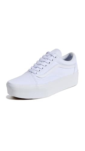 Vans UA Old Skool Stackform Sneakers, True White, 8 US Women/6.5 US Men