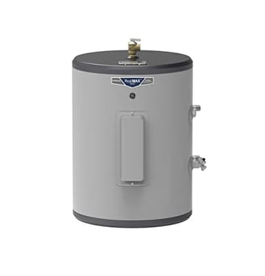 GE Appliances 18 Gallon Versatile Plug and Play Electric Water Heater with Adjustable Thermostat, Easily Installs Where You Want It, 120 Volt