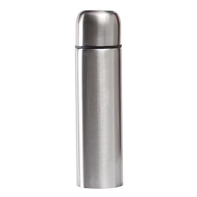 Stainless Steel Thermal Bottle for Hot and Cold Drinks Travel Coffee Mug with Cup Water Flask Vacuum Insulated Tumbler 17 oz/500ml （Silver）