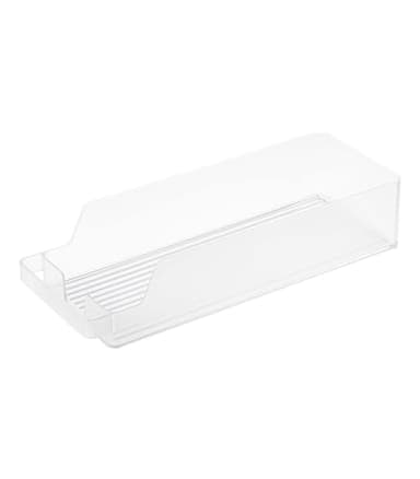 Yamazaki Home Tower Soda Can Organizer Dispenser For Refrigerator - Pop Or Bottle Holder For Fridge Or Cupboard Pantry With Handle - Abs Plastic -