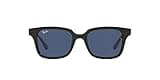 Ray-Ban Junior Kids' RJ9071S Square Sunglasses, Black/Dark Blue, 48 mm