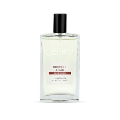 Cremo Cologne For Men - Bourbon & Oak Mens Cologne Spray, A Sophisticated Blend of Distiller’s Spice, Fine Bourbon and White Oak, Multi-Layered Signature Men's Fragrances, 3.4 Fl Oz