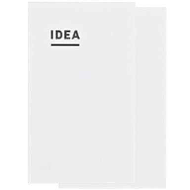 Kokuyo JIBUN_TECHO IDEA Notebook, A5 Slim Size(8.3" x 4.9"), 3mm Grid Ruled, 40 Sheets, Thin Paper, Pack of 2, Japan Import (NI-JCA3)