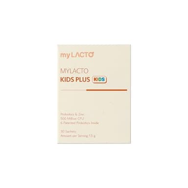 myLACTO Kids Plus Probiotics Lactobacillus & Immune Zinc 500 Million CFU Lactobacillus 1.5g x 30pcs Made in South Korea
