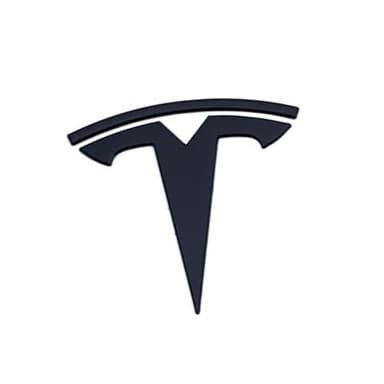EVMIZE Metal Raised T Logo Frunk Front Emblem Decal Matte Black with 3M Adhesive for Tesla Model 3 Model Y Highland Juniper (T Logo - Front)