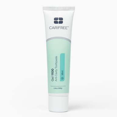 CariFree Gel 1100 (Mint) Anti-Cavity Fluoride Toothpaste with Nano Hydroxyapatite, Cavity Prevention and Enamel Protection, Dentist Recommended for Kids and Adults, 2.40 oz.