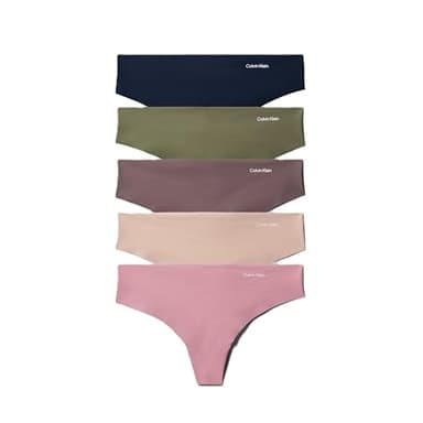 Calvin Klein Invisibles Seamless Thong Panties, 5 Pack