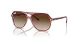 Ray-Ban Junior Kids' RJ9096S Bill Square Sunglasses, Top Red/Orange/Light Purple/Brown Gradient, 52 mm