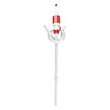 TERA PUMP TRDRUM40 (BPA-Free) Compact Manual Fuel Drum Pump Heavy Duty Portable with Adjustable Length for 55-Gallon Drum Barrels