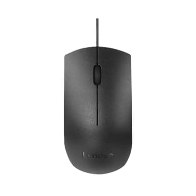 Lenovo USB-C Wired Mouse, Full Size, Ambidextrous Design, Black, Ergonomic Shape, Precision Sensor, Plug-and-Play for Right and Left-Handed Users, Durable Performance Gaming PC
