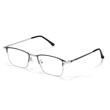 IGnaef Real Glass Reading Glasses with Clear Real Glass Lenses Blue Light Blocking UV Protection IF2222
