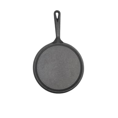IMUSA 9.5in Preseasoned Cast Iron Comal for Tortillas, Arepas, Quesadillas, Heating & Searing, Heavy-Duty Flat Griddle