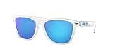 Oakley OO9013 Frogskins Sunglasses+ Vision Group Accessories Bundle (Crystal Clear/Prizm Sapphire (9013D0))