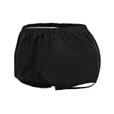 Adult Diaper Covers Waterproof, Reusable Plastic Rubber Pants for Incontinence, Leak Proof Protective Underwear Overnight (Black, M)