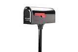 Architectural Mailboxes 7680B-10 MB1 Mount Mailbox and In-Ground Post Kit, Medium, Bl
