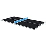 Dithoko Ping Pong Conversion Top, 8 FT Foldable Table Tennis Topper for Pool & Billiard Tables, 12MM MDF, Compact Storage, Net & Posts Included, Easy Setup, Indoor Use