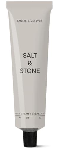 Salt & Stone Hand Cream for Women & Men | Hydrates, Nourishes & Softens Skin | Restores Dry Cracked Hands | Fast-Absorbing | Cruelty-Free & Vegan | Santal & Vetiver 2 fl oz
