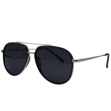 WhimZ Tangle Free Classic Aviator Sunglasses for Women 100% UV Protection Polarized Slim Frames Vintage Aviators Silver Frames, One Size fits All, Silver/Blue