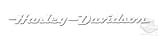Harley Davidson Script Text White Vinyl 38" x 5" Car Auto Windshield Strip Decal (3701)