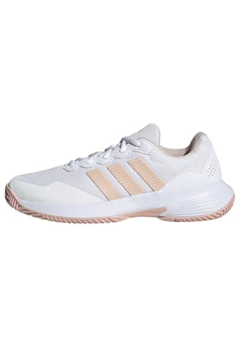 adidas Women's Gamecourt 2 W, White/Blush Pink/White, 8.5