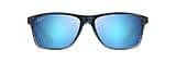 Maui Jim Men's Onshore Polarized Rectangular Sunglasses, Blue Black Stripe Fade/Blue Hawaii, Large
