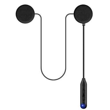 Motorcycle Helmet Bluetooth Headset Speakers with Good Sound,Loud,50 Hours Use,Large Button for Gloves,Fast and Stable Connection,Answer Automatically,Voice Assistant,IPX7 Waterproof,Easy Install