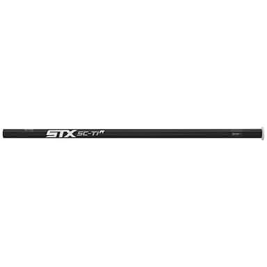 STX mens Sc-Ti Alloy Handle lacrosse shafts, Black, Attack Mid US