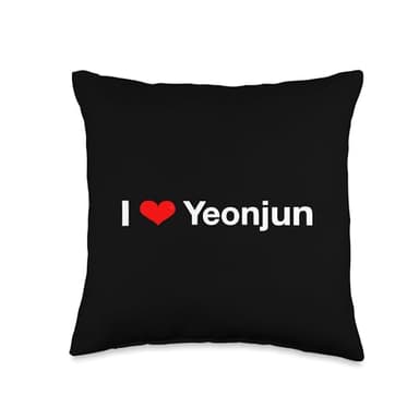 I Heart Yeonjun Throw Pillow