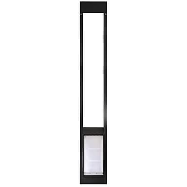 Endura Flap Thermo Panel Dual-Pane Pet Door for Extreme Weather | Premium Insulated Pet Door Solution | Heavy-Duty, Secure, Weather-Resistant | Black, Large Flap, 93.25"-96.25" Slider Height