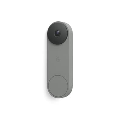 Google Nest Doorbell (Wired, 3rd Gen) - 2K Video and Gemini, Live View, Night Vision, 2-Way Audio - Works with Google Home - 2025 Model - Hazel