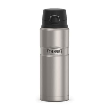 THERMOS Stainless King Vacuum-Insulated Drink Bottle, 24 Ounce, Matte Steel