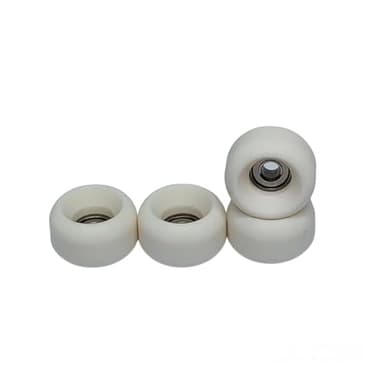 LEEFAI Pro Fingerboard Wheels Urethane Off White Bearing Wheel -Outdoor and Indoor Fngerboarding Wheel - Size 7.5 * 4.5mm