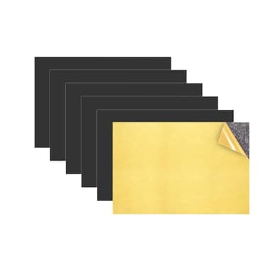 Towjug Magnetic Sheets with Adhesive Backing, 6 Pack 4"x6" Picture Size, Photo Magnets for Refrigerator, Sticky Magnet Sheet