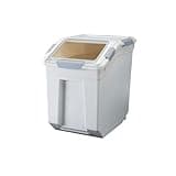 HANAMYA 15 Liter / 30 lbs Rice Storage Container with Measuring Cup, BPA free, For Rice | Grain | Pet Food | Flour, 1 count, White