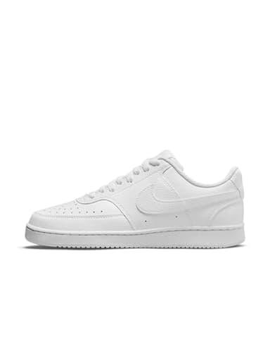 Nike Women's Court Vision Low Next Nature Shoes, White/White-White, 8
