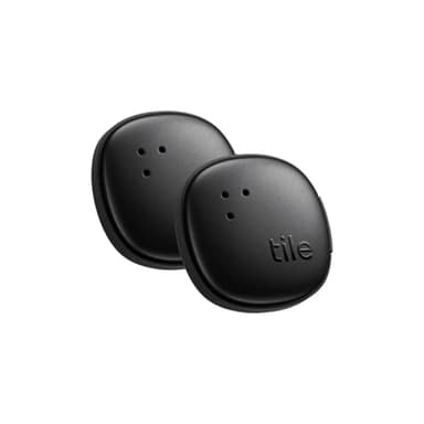 Tile by Life360 Sticker - Small Bluetooth Tracker, Remote Finder and Item Locator for Bikes, Glasses and More. Both iOS and Android Compatible. Phone Finder. 2-Pack (Black)