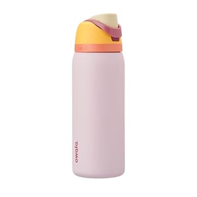 Owala FreeSip Insulated Stainless Steel Water Bottle with Straw for Sports and Travel, BPA-Free, 32 Ounce, Candy Store