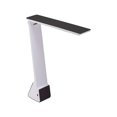 Bostitch Office KT-VLED1810-BLK Powered Rechargeable Battery LED Desk Lamp, 3 Color Temperatures, Flip Open, Black