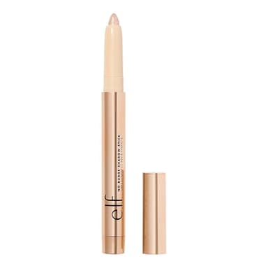 e.l.f. No Budge Shadow Stick, Long-Lasting Cream Eyeshadow Stick For High-Pigment, Metallic Color, Vegan & Cruelty-Free, Perfect Pearl