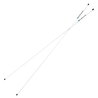 SuperStroke Golf Alignment Sticks 45" Fiberglass Rods, Full Swing Training Aid Kit, Help's with Posture Correction and Shot Accuracy, White (Set of 2)