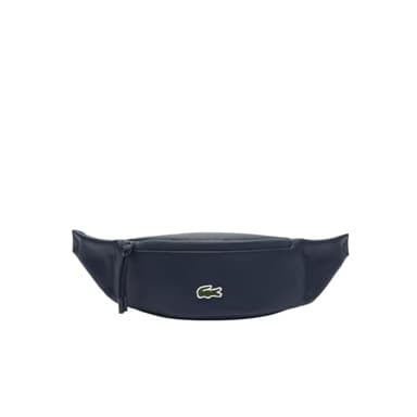 Lacoste Mens Unisex LCST Zippered Belt Bag, Navy Eclipse, One Size