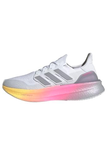 Adidas Men's Ultraboost 5, White/Glory Grey/Lucid Pink, 10.5